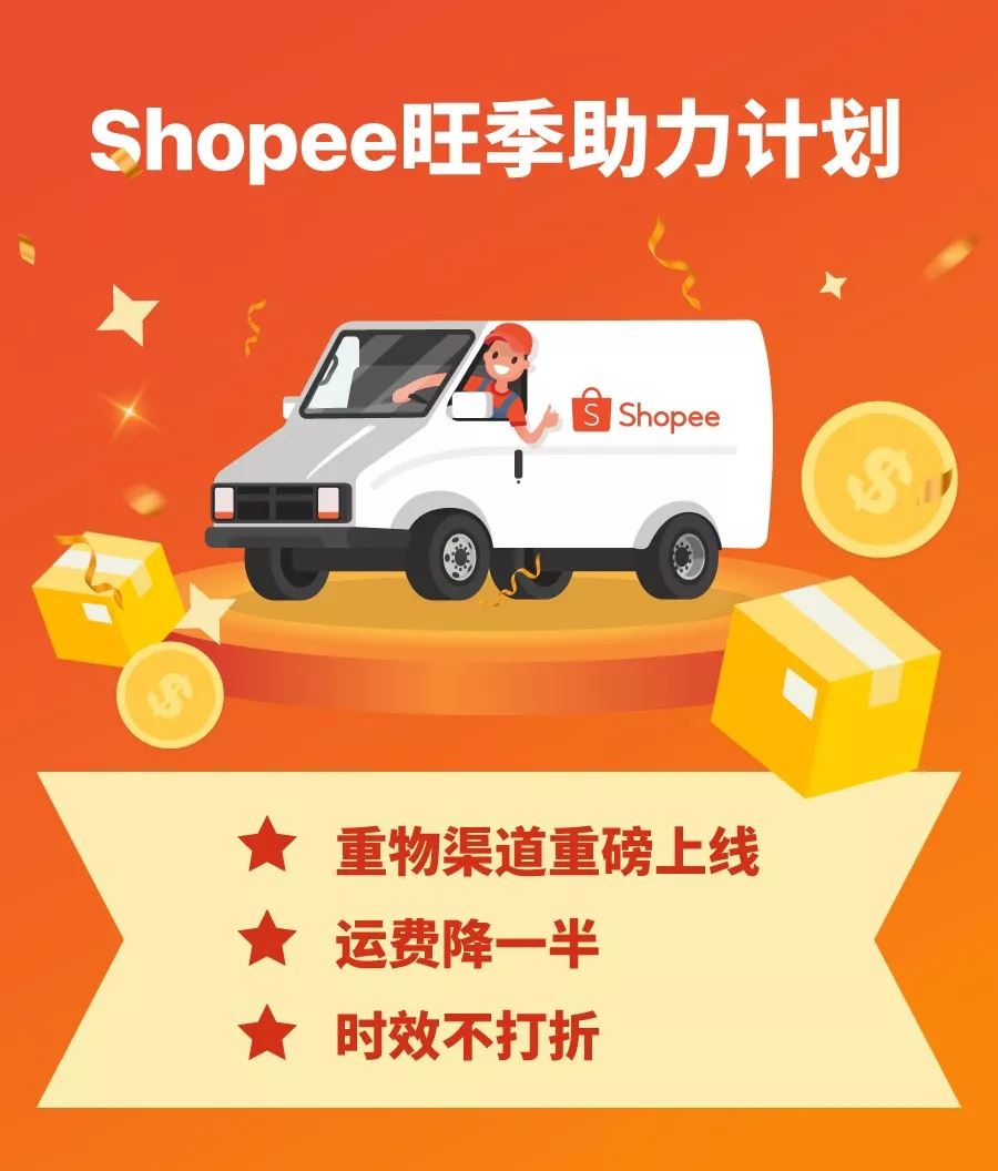 Shopee重物渠道上线! 运费降一半时效不打折，助力11.11大促爆单