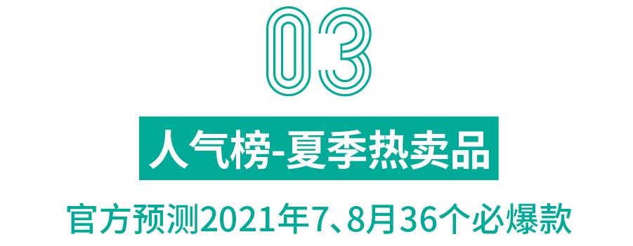 全年首4个月热销品出炉, 巅峰榜+飙升榜+人气榜揭开下半年爆单季