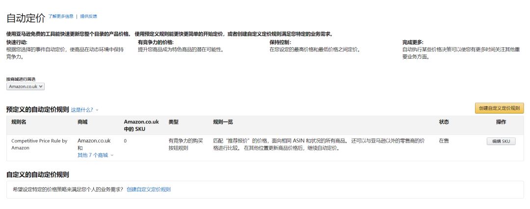 亚马逊新规：企业购卖家可创建自动定价规则了！