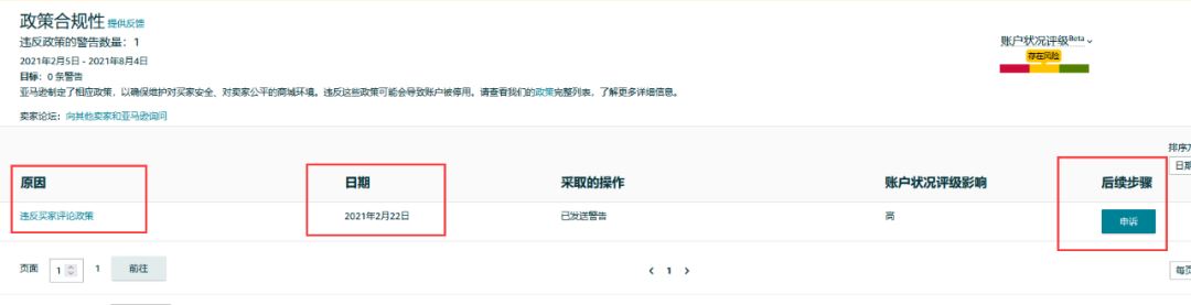 亚马逊后台出现申述按钮，这是对卖家的一个福利吗？